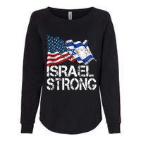 Israel Strong Pray For Israel Us Israel Flag Womens California Wash Sweatshirt