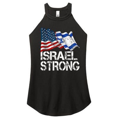 Israel Strong Pray For Israel Us Israel Flag Women's Perfect Tri Rocker Tank