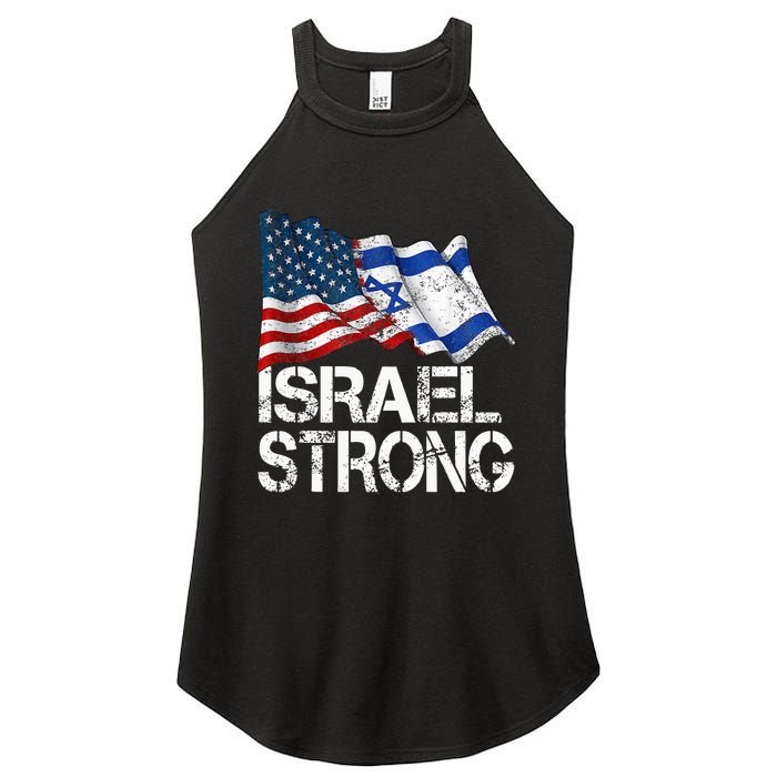 Israel Strong Pray For Israel Us Israel Flag Women's Perfect Tri Rocker Tank