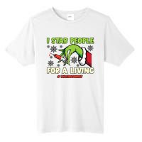 I Stab People For A Living Phlebotomist Christmas Xmas Tall Fusion ChromaSoft Performance T-Shirt