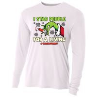 I Stab People For A Living Phlebotomist Christmas Xmas Cooling Performance Long Sleeve Crew