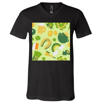 Ireland St Patrick's Day Celebration V-Neck T-Shirt