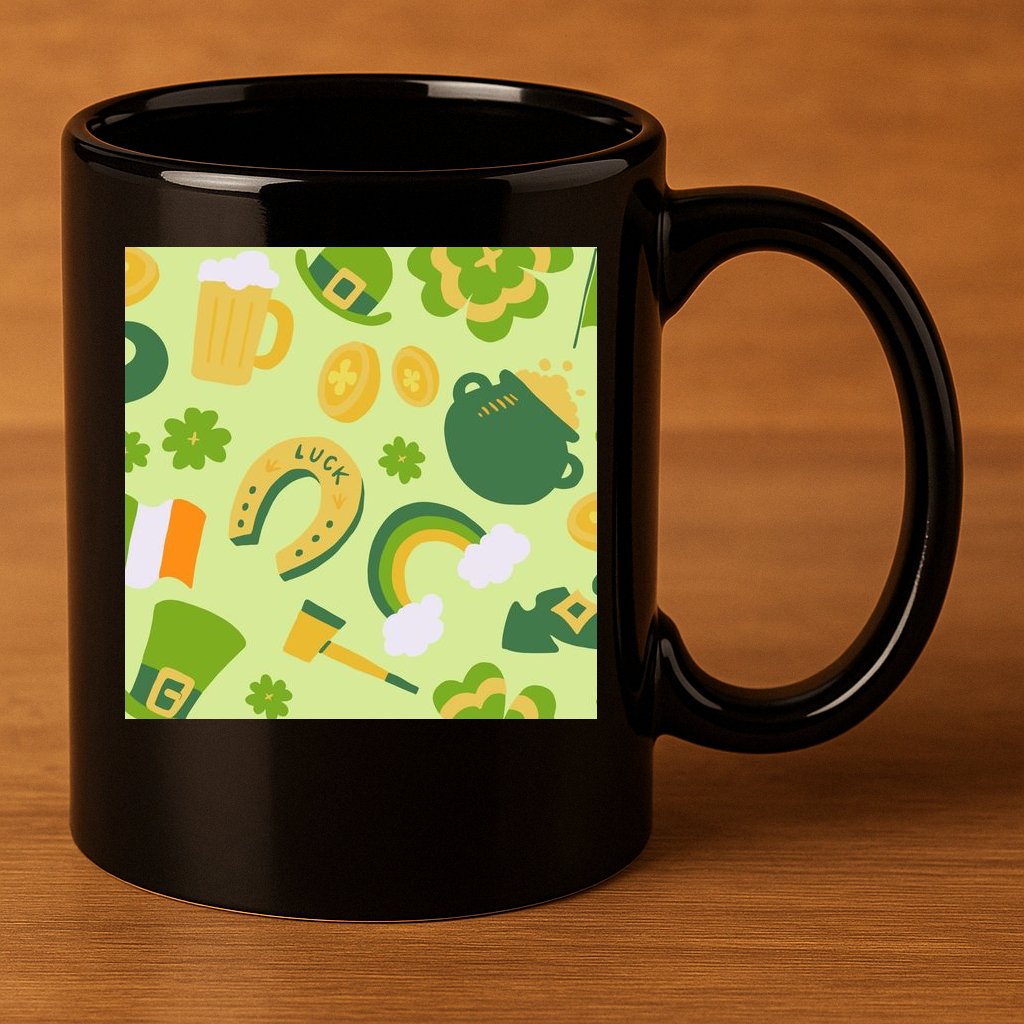 Ireland St Patrick's Day Celebration 11oz C Handle Ceramic Mug