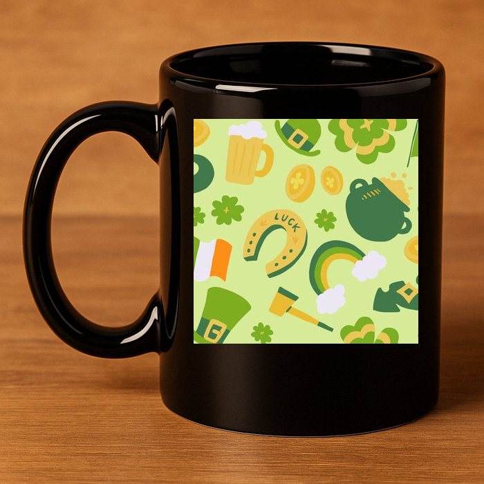 Ireland St Patrick's Day Celebration 11oz C Handle Ceramic Mug