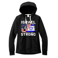 Israel Strong Pray For Israel Us Israel Flag Women's Fleece Hoodie