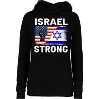 Israel Strong Pray For Israel Us Israel Flag Womens Funnel Neck Pullover Hood