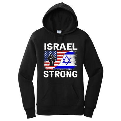 Israel Strong Pray For Israel Us Israel Flag Women's Pullover Hoodie