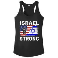 Israel Strong Pray For Israel Us Israel Flag Ladies PosiCharge Competitor Racerback Tank