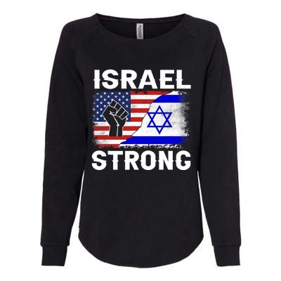 Israel Strong Pray For Israel Us Israel Flag Womens California Wash Sweatshirt