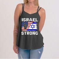 Israel Strong Pray For Israel Us Israel Flag Women's Strappy Tank