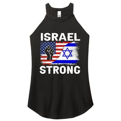 Israel Strong Pray For Israel Us Israel Flag Women's Perfect Tri Rocker Tank