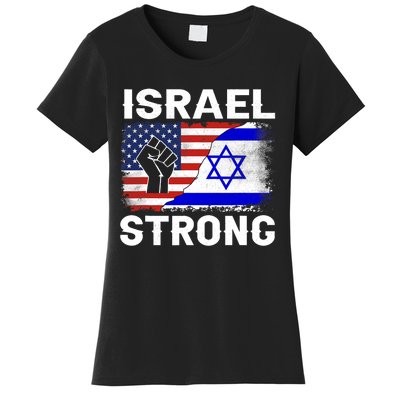 Israel Strong Pray For Israel Us Israel Flag Women's T-Shirt