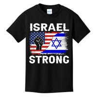 Israel Strong Pray For Israel Us Israel Flag Kids T-Shirt