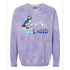 Iceland Stud Puffin Icelandic Bird Nordic Colorblast Crewneck Sweatshirt