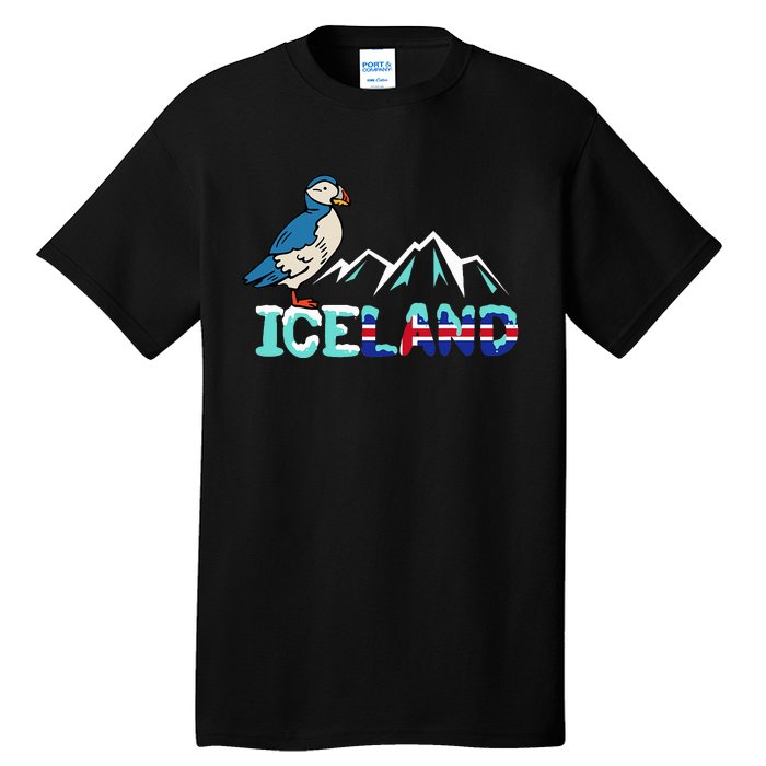 Iceland Stud Puffin Icelandic Bird Nordic Tall T-Shirt