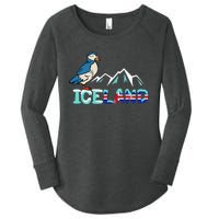 Iceland Stud Puffin Icelandic Bird Nordic Women's Perfect Tri Tunic Long Sleeve Shirt