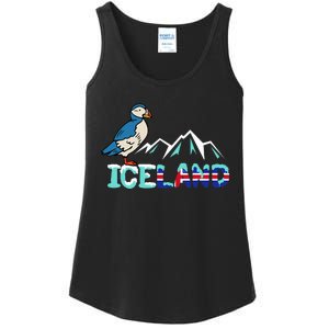 Iceland Stud Puffin Icelandic Bird Nordic Ladies Essential Tank