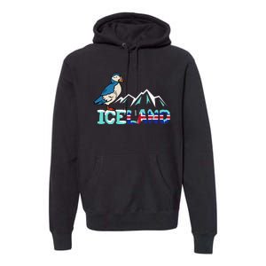 Iceland Stud Puffin Icelandic Bird Nordic Premium Hoodie