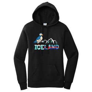 Iceland Stud Puffin Icelandic Bird Nordic Women's Pullover Hoodie