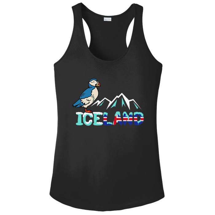 Iceland Stud Puffin Icelandic Bird Nordic Ladies PosiCharge Competitor Racerback Tank