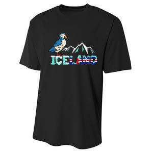 Iceland Stud Puffin Icelandic Bird Nordic Performance Sprint T-Shirt