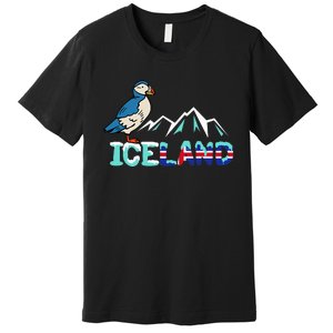 Iceland Stud Puffin Icelandic Bird Nordic Premium T-Shirt