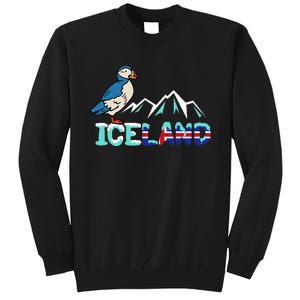 Iceland Stud Puffin Icelandic Bird Nordic Tall Sweatshirt