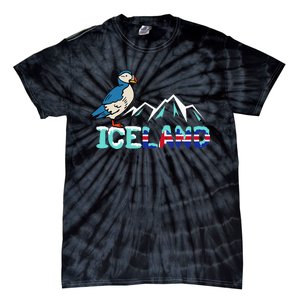 Iceland Stud Puffin Icelandic Bird Nordic Tie-Dye T-Shirt