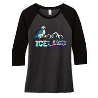 Iceland Stud Puffin Icelandic Bird Nordic Women's Tri-Blend 3/4-Sleeve Raglan Shirt