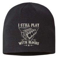 I Still Play With Blocks Car Mechanic Motor Engine Sustainable Beanie