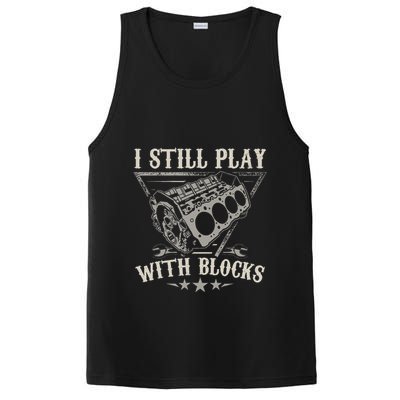I Still Play With Blocks Car Mechanic Motor Engine PosiCharge Competitor Tank
