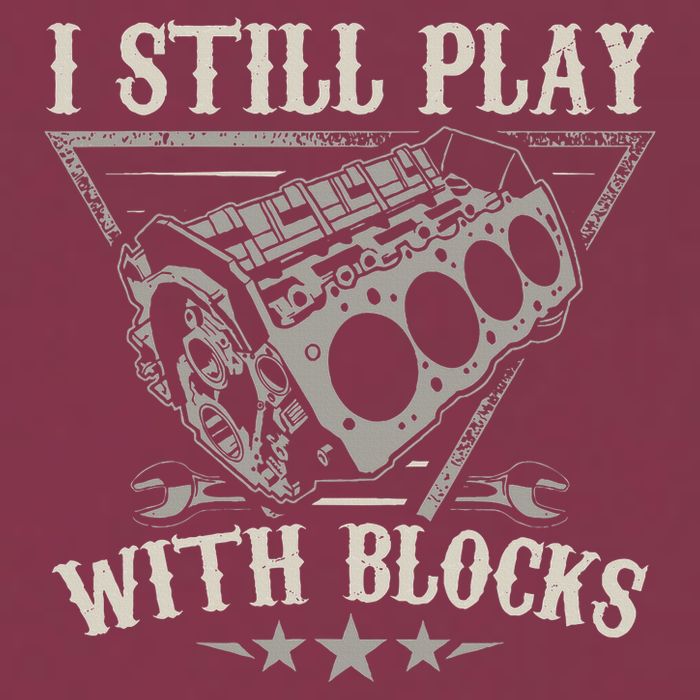 I Still Play With Blocks Car Mechanic Motor Engine 16oz Travel Tumbler