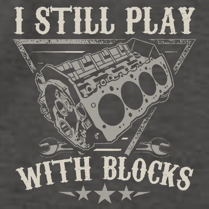 I Still Play With Blocks Car Mechanic Motor Engine Vector Backpack