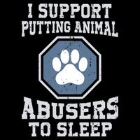 I Support Putting Animal Abusers To Sleep Wool Snapback Cap