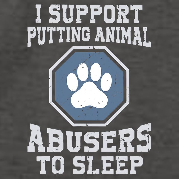 I Support Putting Animal Abusers To Sleep Vector Backpack