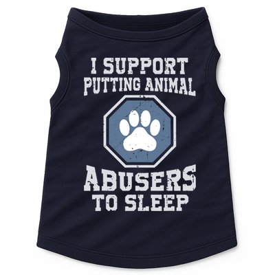 I Support Putting Animal Abusers To Sleep Doggie Tank