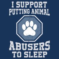 I Support Putting Animal Abusers To Sleep Bucket Hat