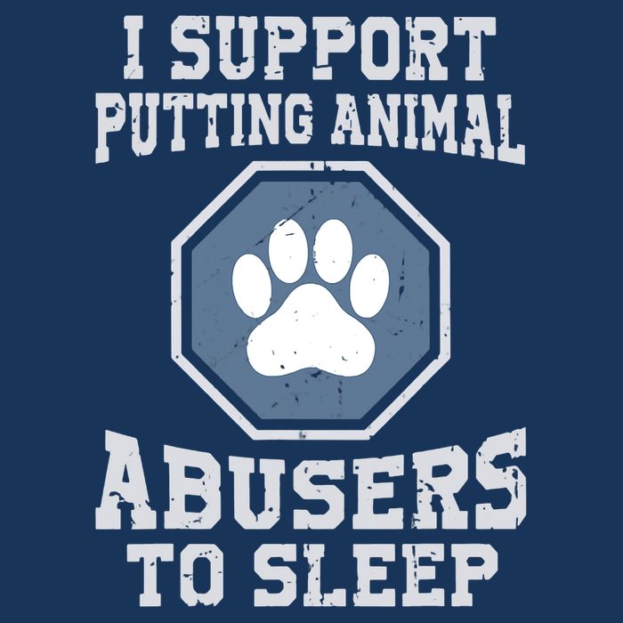 I Support Putting Animal Abusers To Sleep Bucket Hat