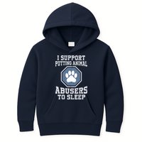 I Support Putting Animal Abusers To Sleep Kids Hoodie