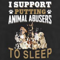 I Support Putting Animal Abusers To Sleep Microfiber Hand Towel