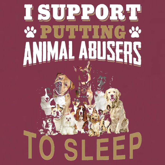 I Support Putting Animal Abusers To Sleep 16oz Travel Tumbler