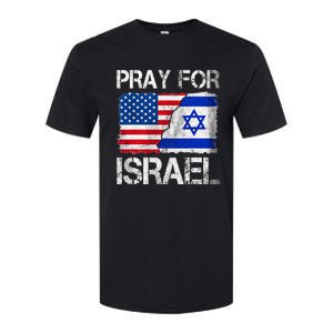 Israel Strong Pray For Israel US Israel Flag Softstyle CVC T-Shirt