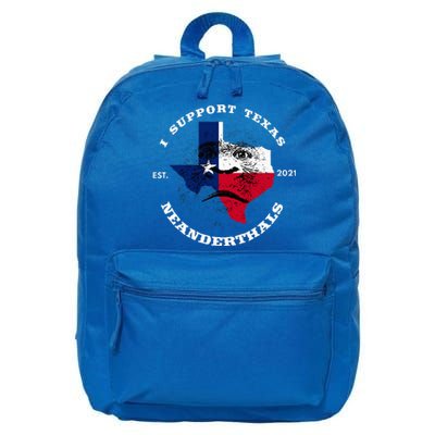 I Support Proud Texas Neanderthals 16 in Basic Backpack