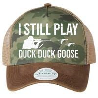 I Still Play Duck Duck Goose Funny Duck Hunting Gift Legacy Tie Dye Trucker Hat