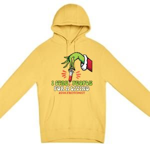 I Stab People For A Living Phlebotomy Christmas Premium Pullover Hoodie