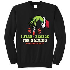 I Stab People For A Living Phlebotomy Christmas Sweatshirt