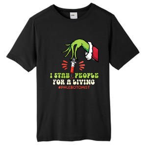 I Stab People For A Living Phlebotomy Christmas Tall Fusion ChromaSoft Performance T-Shirt