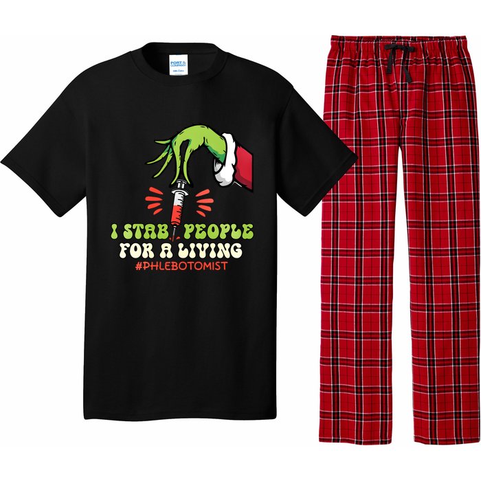 I Stab People For A Living Phlebotomy Christmas Pajama Set