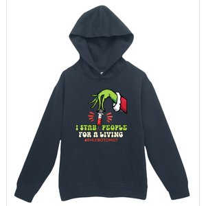 I Stab People For A Living Phlebotomy Christmas Urban Pullover Hoodie