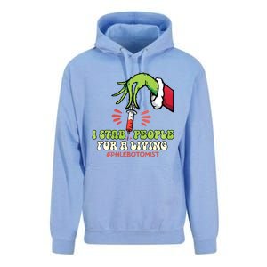 I Stab People For A Living Phlebotomy Christmas Unisex Surf Hoodie